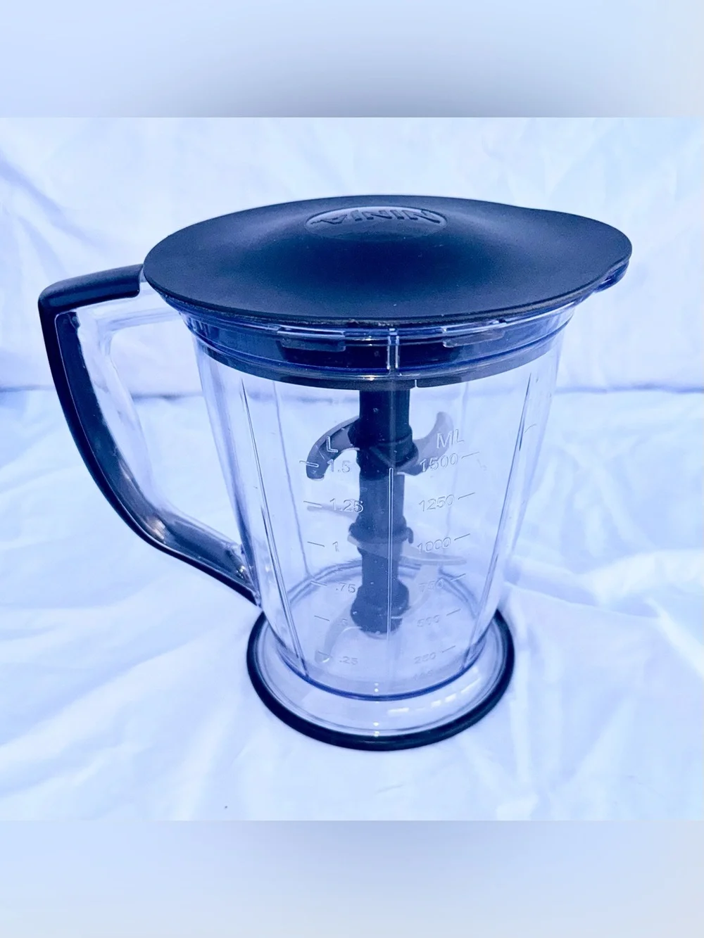 Ninja Master Prep Pro 48 oz Blender Pitcher Lid Replacement Round 6 Cup W/Blades